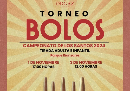 TORNEO BOLOS TRADICIONALES DÍA DE TODOS LOS SANTOS