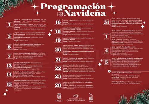 PROGRAMACIÓN NAVIDEÑA 