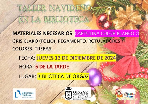 TALLER NAVIDEÑO EN LA BIBLIOTECA