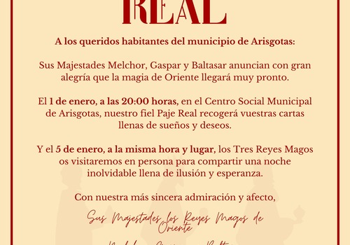 LA MAGIA DE LOS REYES LLEGA. ARISGOTAS 