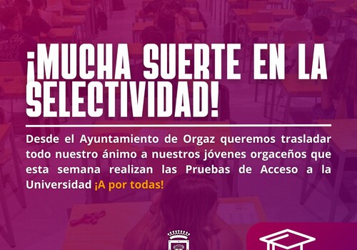 MUCHA SUERTE EN LA SELECTIVIDAD