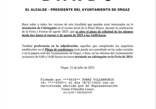 CONDICIONES ADJUDICACIÓN CHIRINGUITOS FERIA 2025