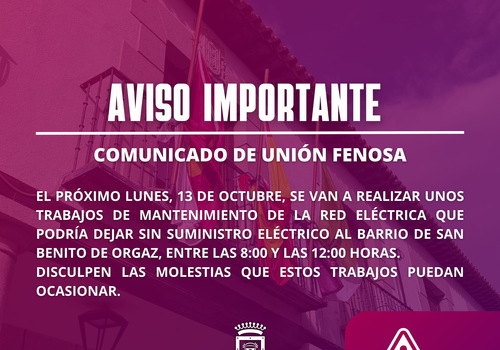 AVISO IMPORTANTE UNION FENOSA