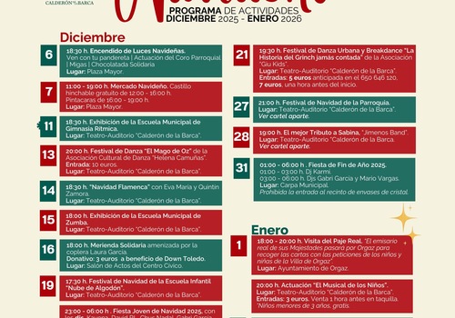 PROGRAMACIÓN NAVIDEÑA