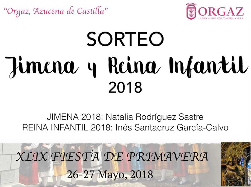 Sorteo Doña Jimena y Reina Infantil 2018