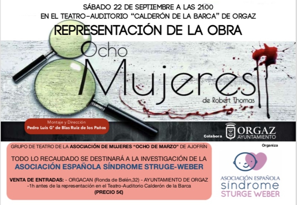 Representación de la obra "8 Mujeres" en el Teatro-Auditorio" Calderón de la Barca" 