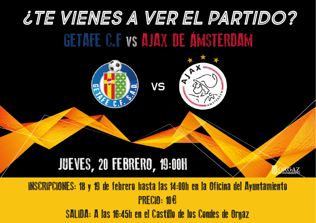 Partido Getafe CF vs Ajax de Ámsterdam