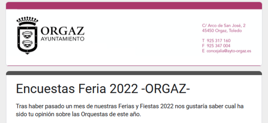Encuesta sobre las orquestas de la Feria y Fiestas 2022