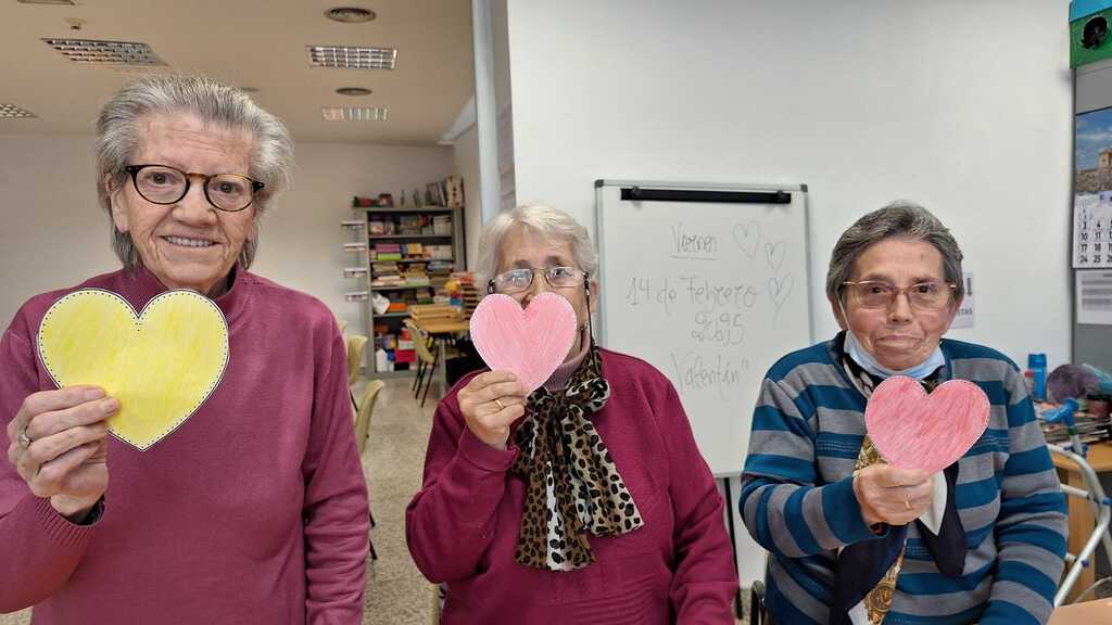 SAN VALENTÍN EN EL CENTRO DE DÍA