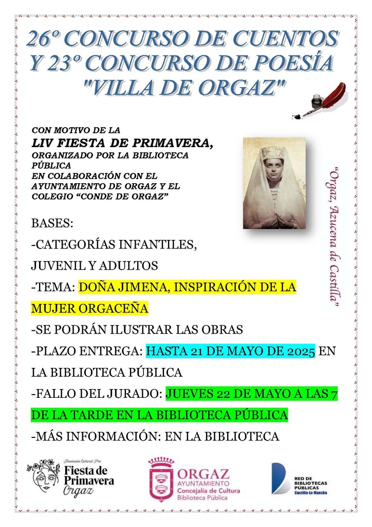 CONCURSO DE POESIA Y CUENTO CON MOTIVO DE LA LIV FDP