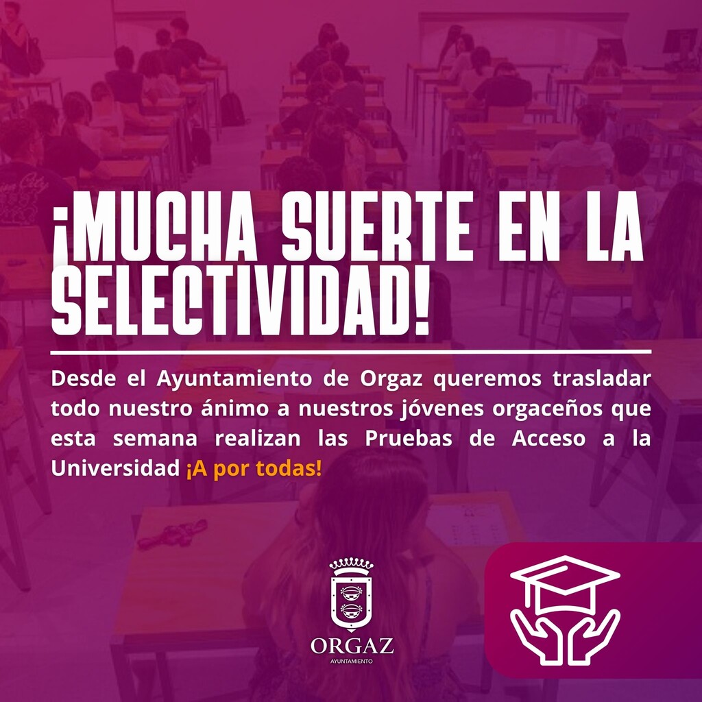 MUCHA SUERTE EN LA SELECTIVIDAD