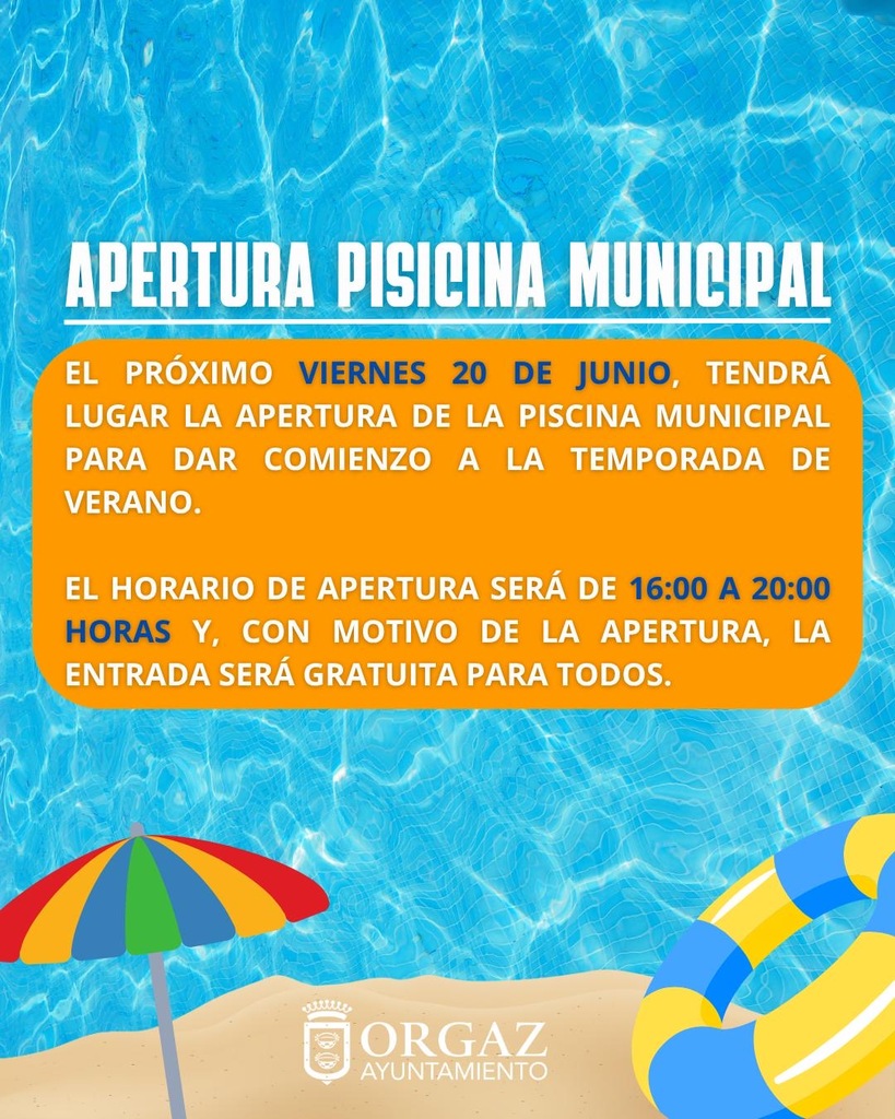 APERTURA PISCINA MUNICIPAL