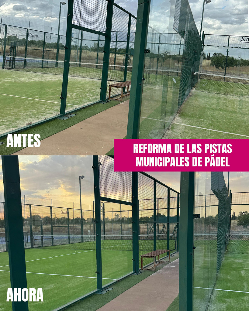 ARREGLO DE LAS PISTAS DE PÁDEL 
