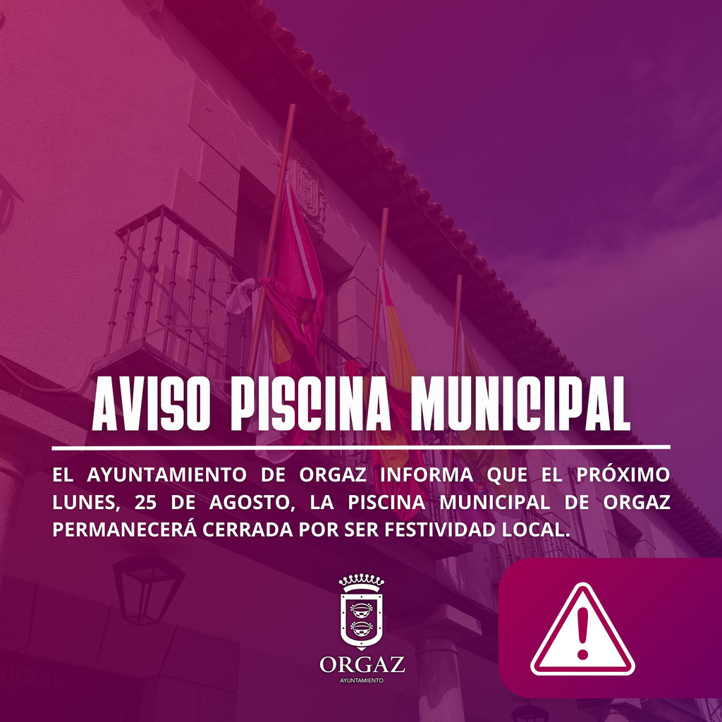 AVISO PISCINA MUNICIPAL 