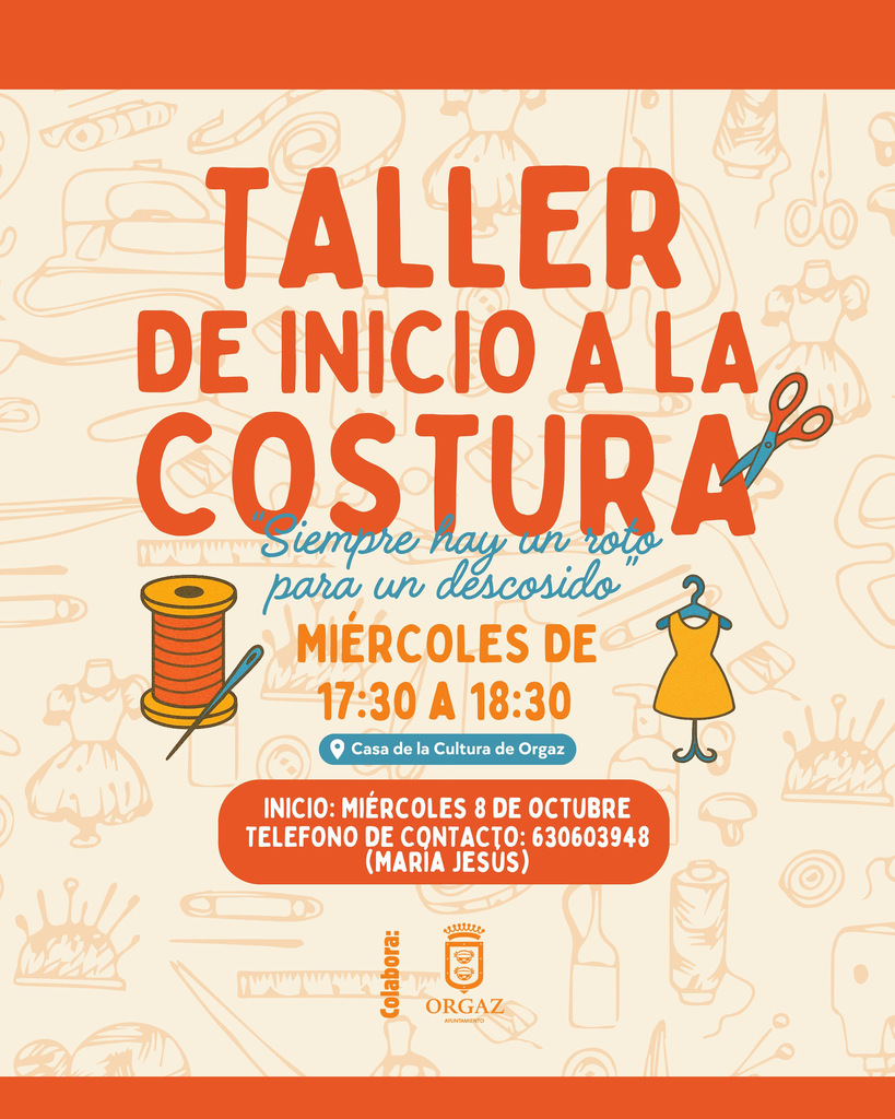 TALLER DE INICIO A LA COSTURA