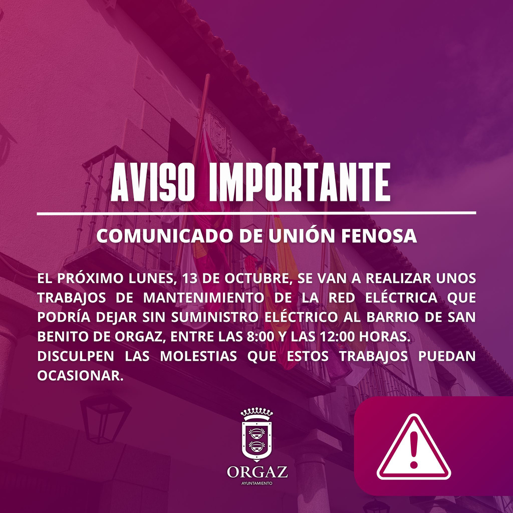 AVISO IMPORTANTE UNION FENOSA