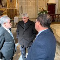 Ángel Felpeto y D.Braulio acuden a la misa de acción de gracias por el final de las obras del Templo 