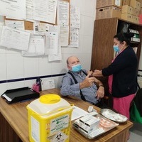 Los residentes de Sagra Familia de Orgaz, vacunados de la gripe 