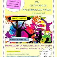 CURSO DE DINAMIZACIÓN DE ACTIVIDADES DE OCIO y TIEMPO LIBRE INFANTIL y JUVENIL.