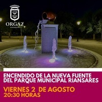 ENCENDIDO NUEVA FUENTE DEL PARQUE