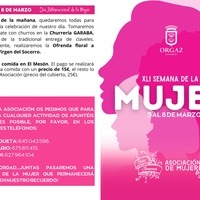 XLI SEMANA DE LA MUJER EN ORGAZ