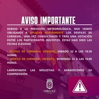 AVISO IMPORTANTE CARNAVAL