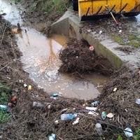 LIMPIEZA DE LOS CRUCES SOBRE EL ARROYO RIANSARES DE ORGAZ
