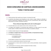 XXXIII CONCURSO CARTEL ANUNCIADOR FERIA Y FIESTAS 2025