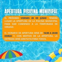 APERTURA PISCINA MUNICIPAL