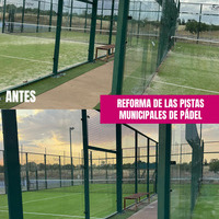 ARREGLO DE LAS PISTAS DE PÁDEL 